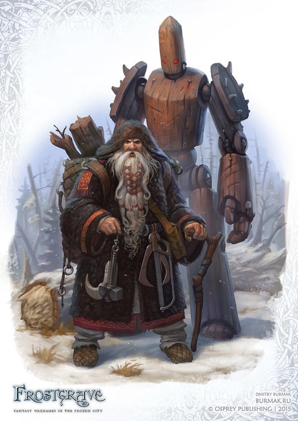 Enchanteur et son golem