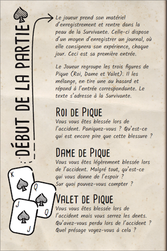 Page intérieure - Début de la partie